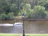 Boat on the Canal Outside our Port Orleans Room